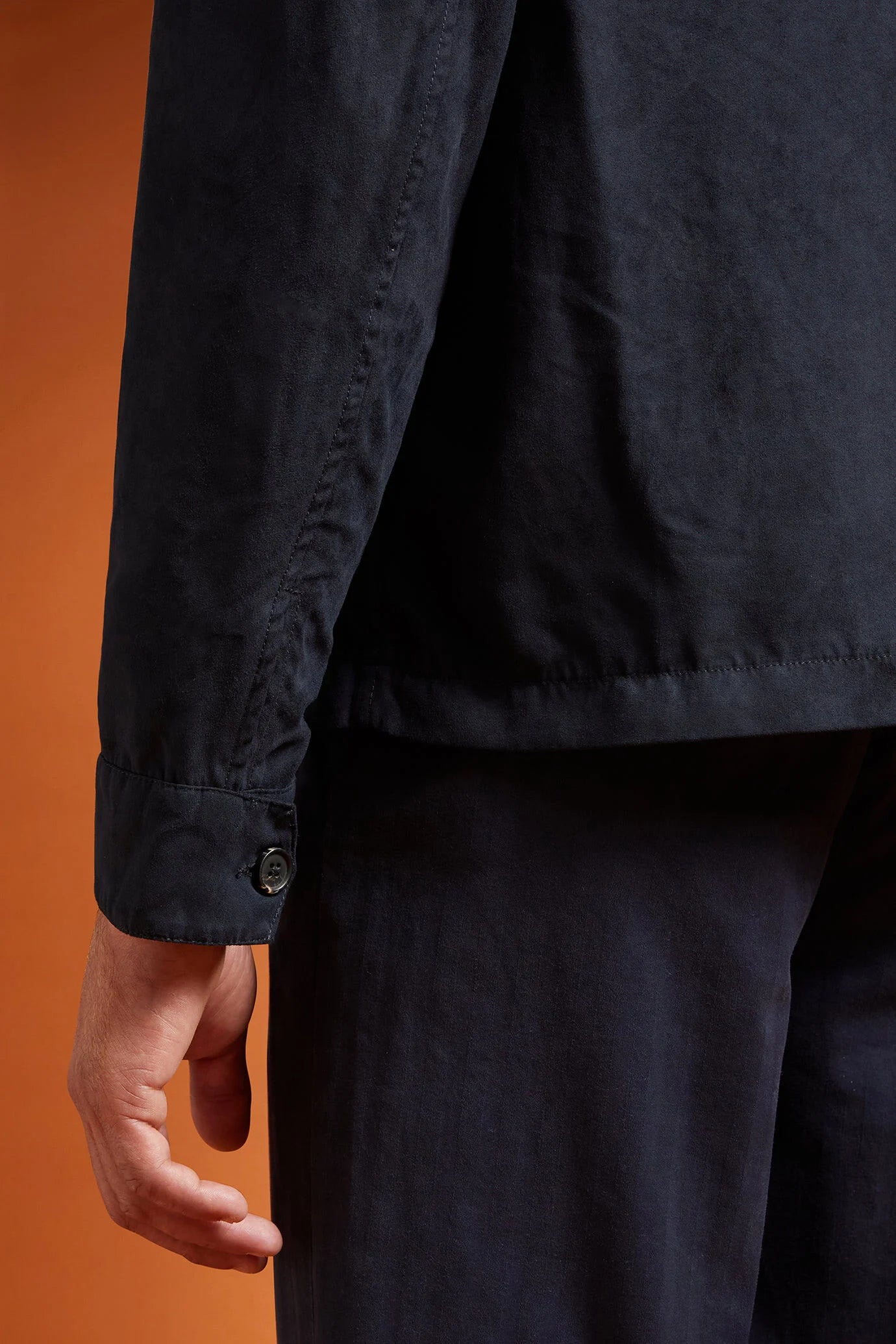 Men's jacket with suede-like fabric regular fit