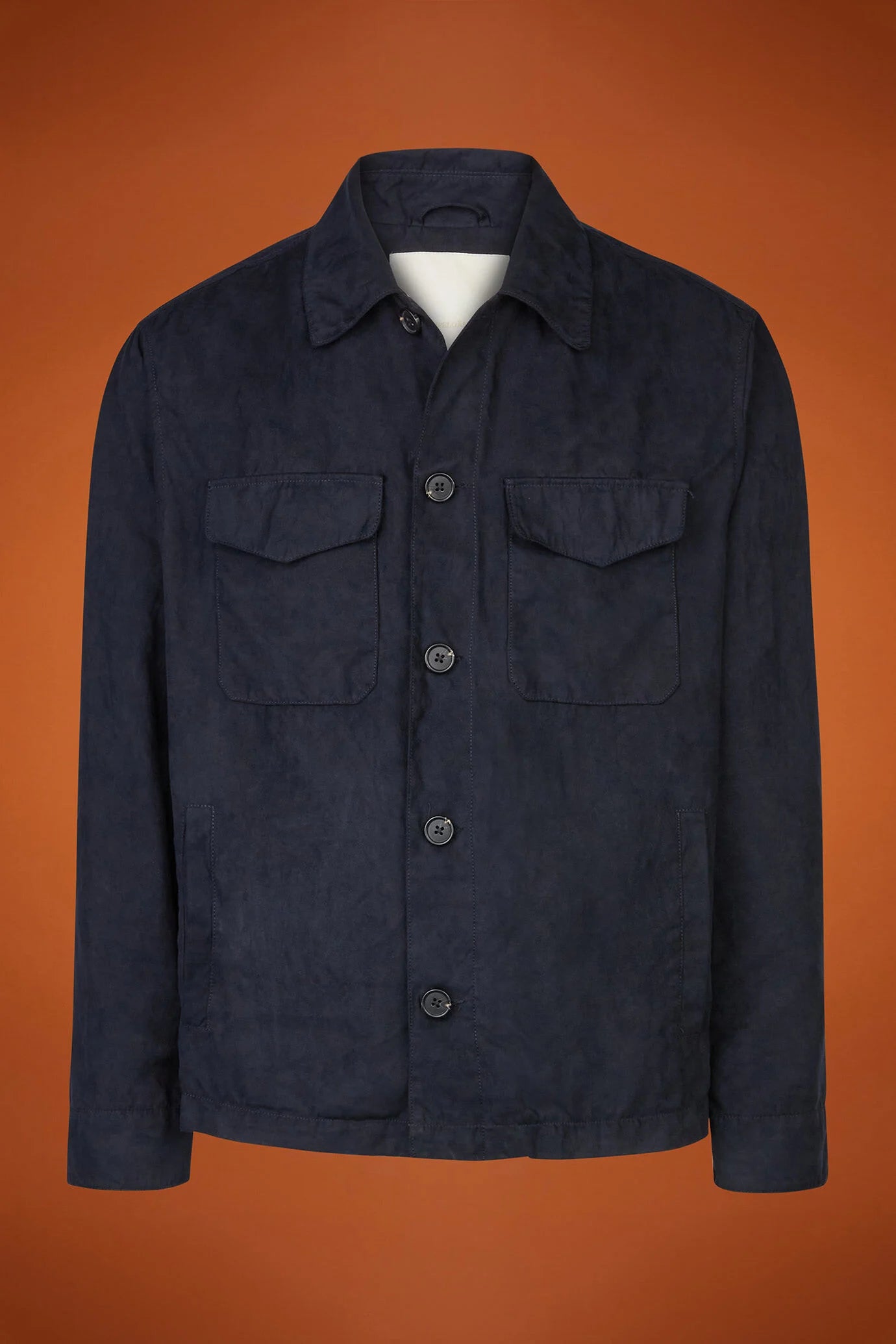 Men's jacket with suede-like fabric regular fit