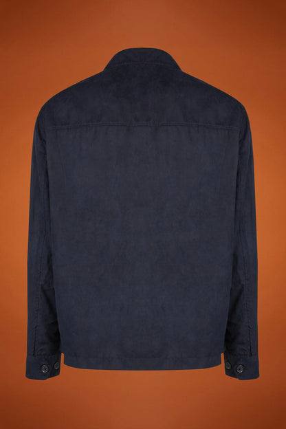 Men's jacket with suede-like fabric regular fit