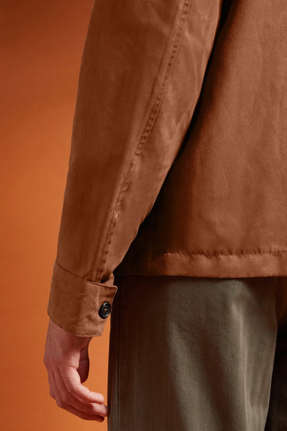 Men's jacket with suede-like fabric regular fit