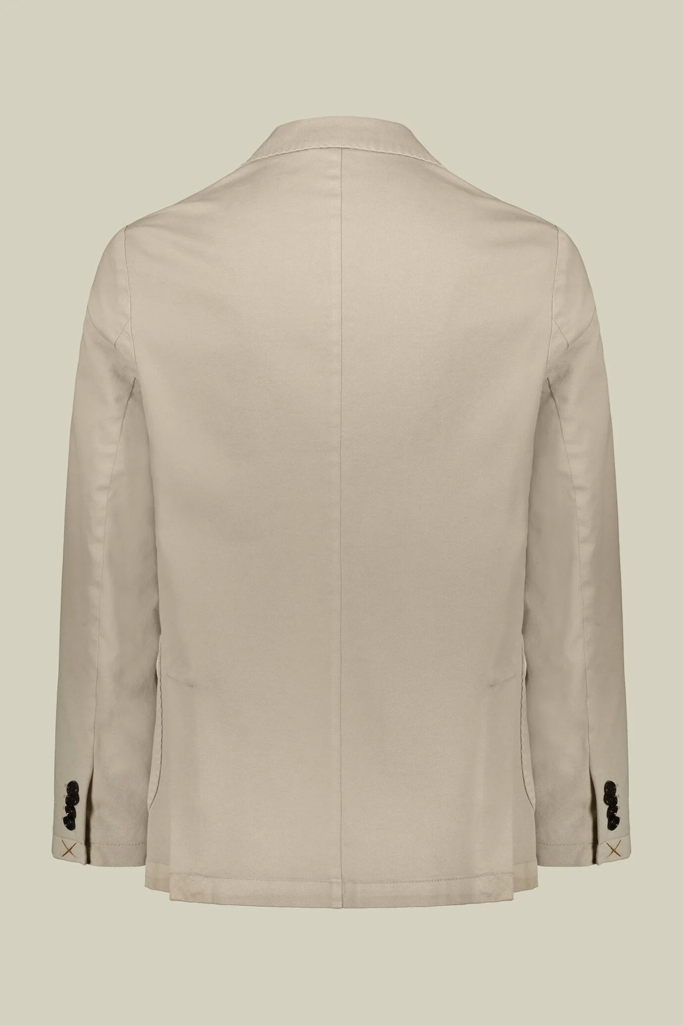 Men's unlined single-breasted blazer and patch pockets in solid color regular fit
