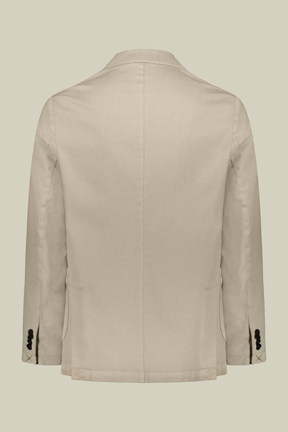 Men's unlined single-breasted blazer and patch pockets in solid color regular fit