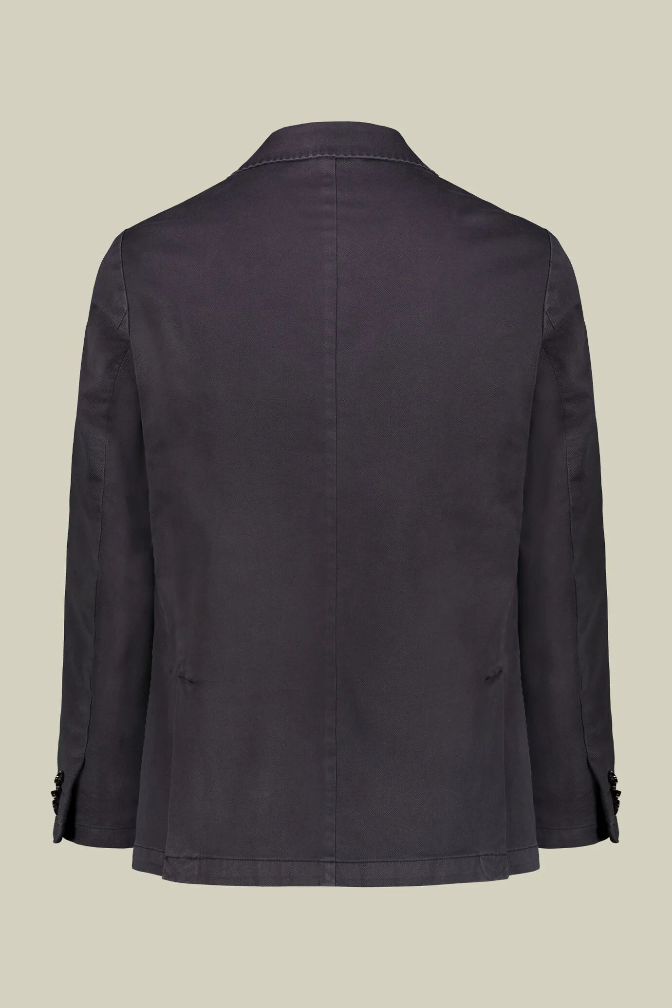 Men's unlined single-breasted blazer and patch pockets in solid color regular fit