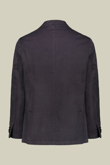 Men's unlined single-breasted blazer and patch pockets in solid color regular fit
