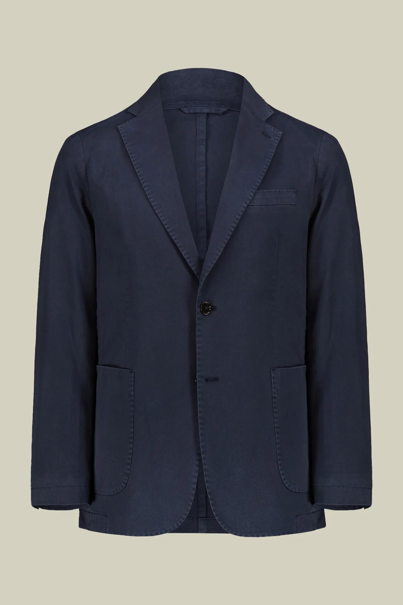 Men's unlined single-breasted blazer and patch pockets in solid color regular fit in Black by Doppelganger, Italian Casual;Basic;Elegant;Formal;New Classic made from Composition: 97% Cotton 3% Elastane
Mood: Business
Type: Unlined, Single-Breasted, Patch Pockets, Plain Fabric
Season: Spring Summer 25
Gender: Men
Material: Cotton
Style: Casual, Basic, Elegant, Formal, New Classic
Fit: Regular