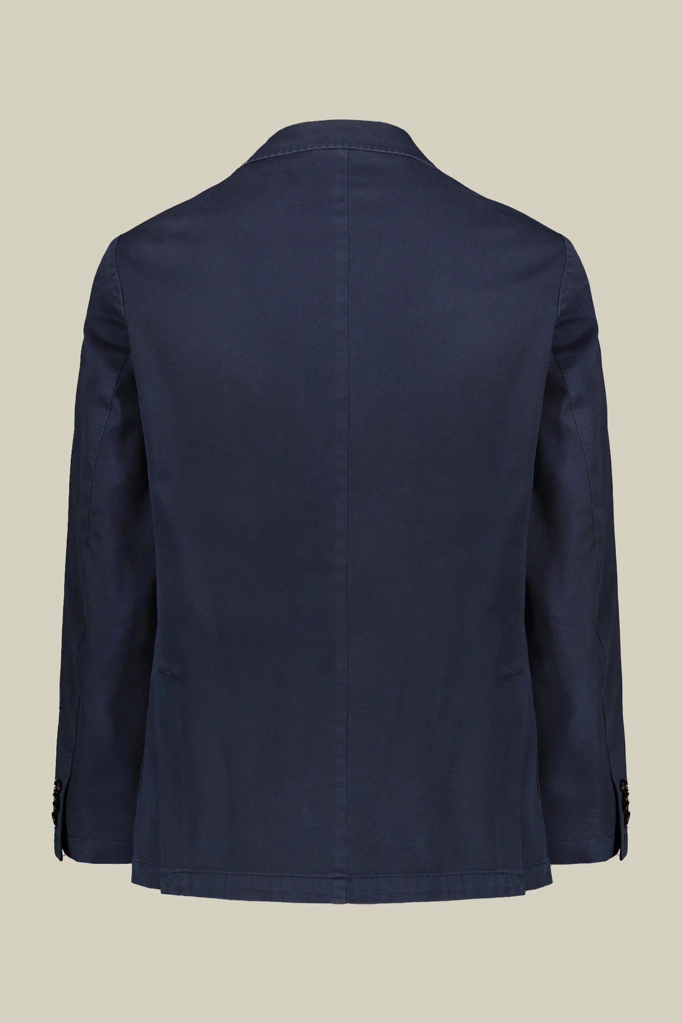 Men's unlined single-breasted blazer and patch pockets in solid color regular fit