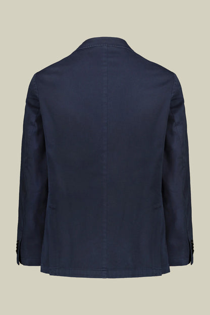 Men's unlined single-breasted blazer and patch pockets in solid color regular fit
