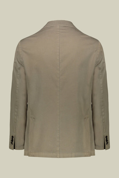 Men's unlined single-breasted blazer and patch pockets in solid color regular fit