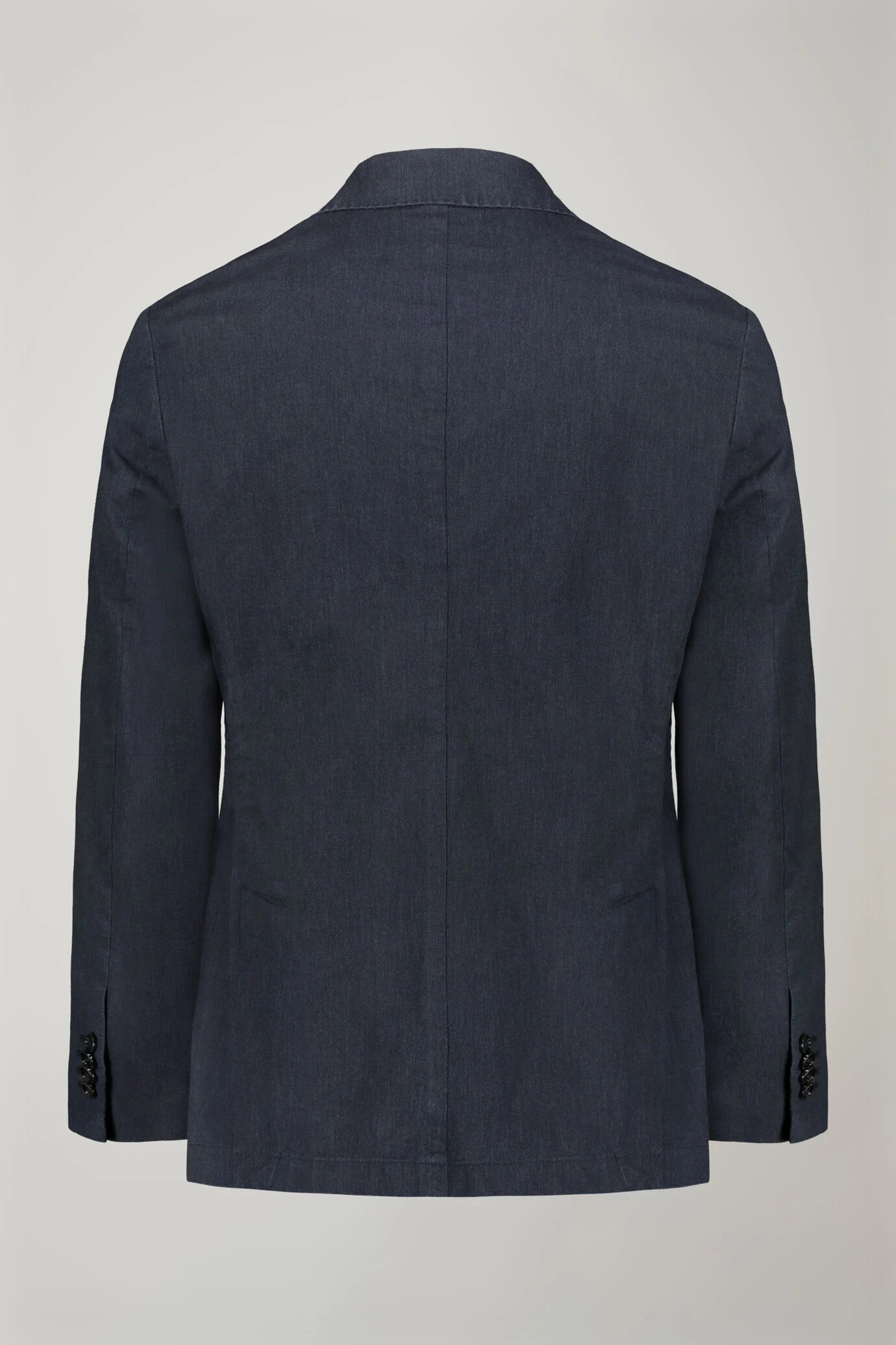 Men's unlined single-breasted blazer with flap pockets in flamed effect fabric regular fit