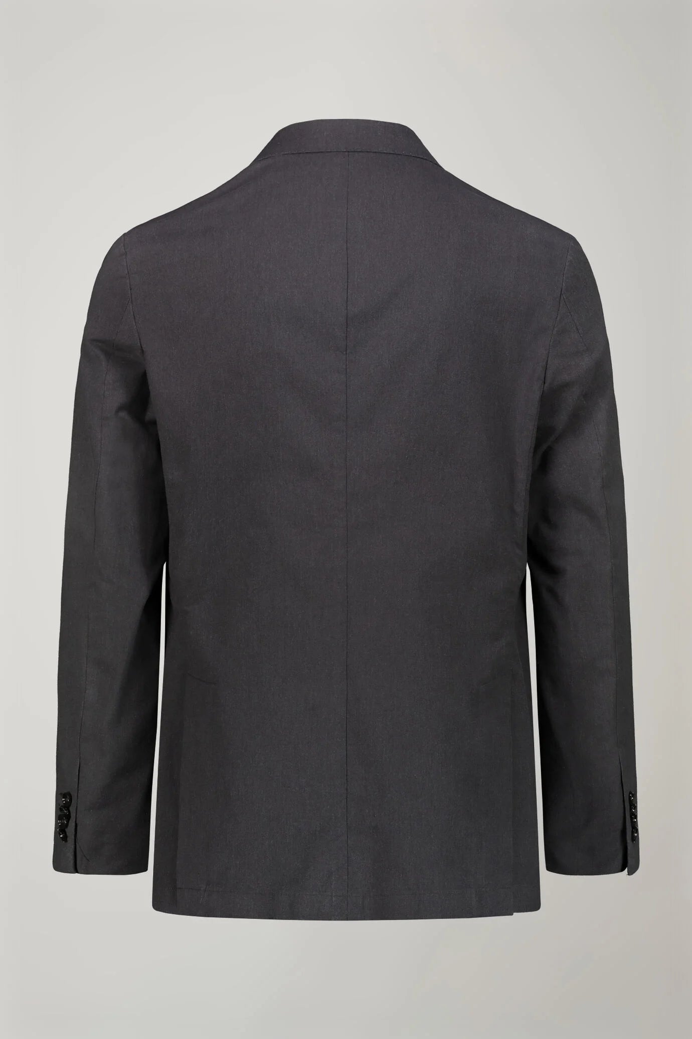 Men's unlined single-breasted blazer with flap pockets in flamed effect fabric regular fit