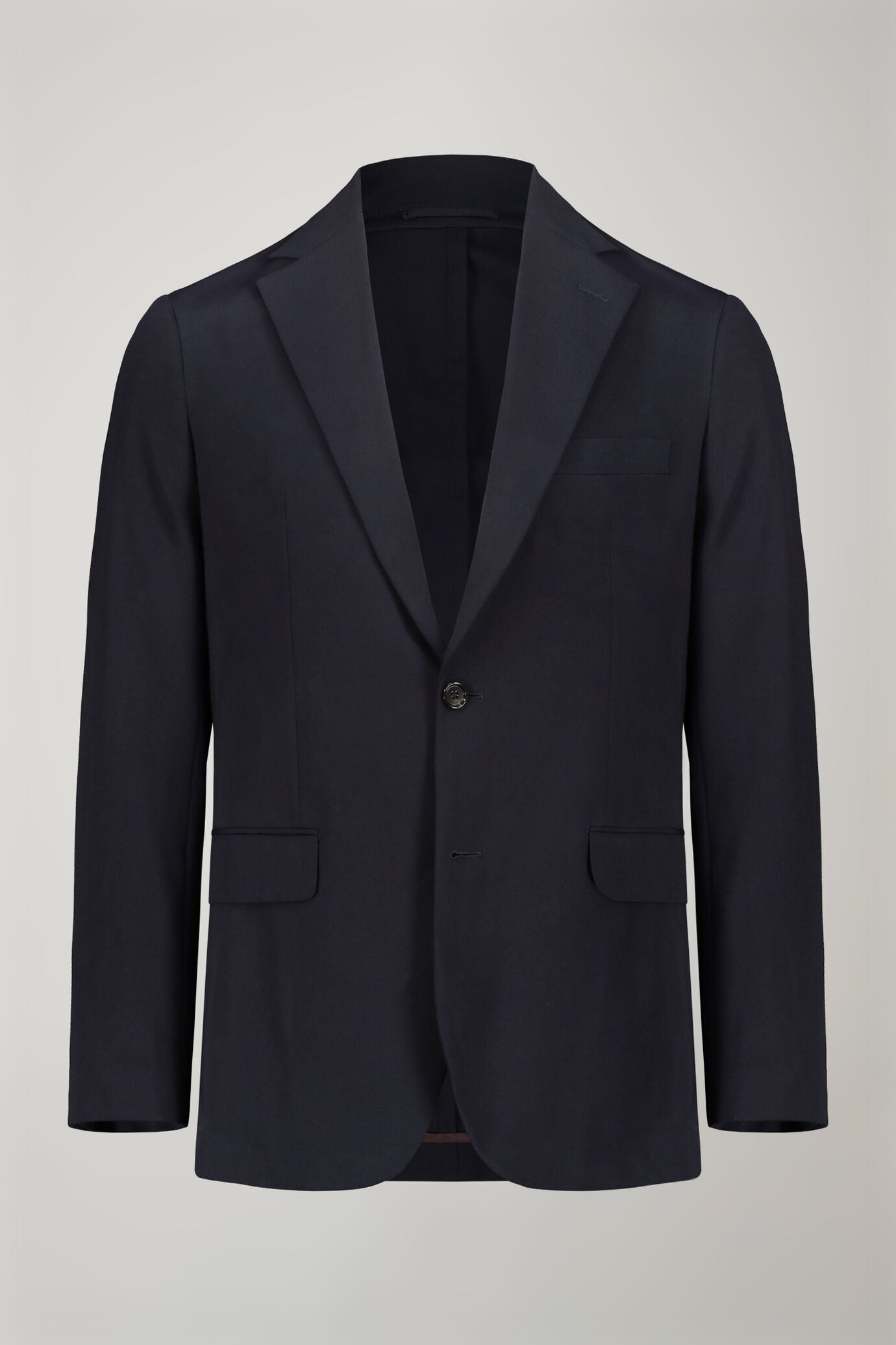 Menâ€™s single-breasted blazerin unlined jersey regular fit