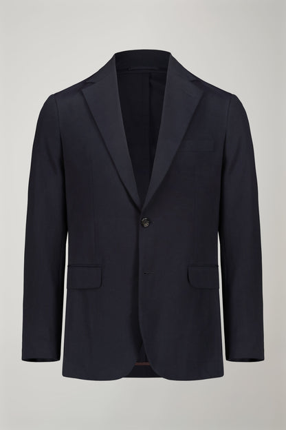 Menâ€™s single-breasted blazerin unlined jersey regular fit