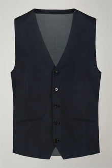 Men's classic vest in flamed fabric regular fit
