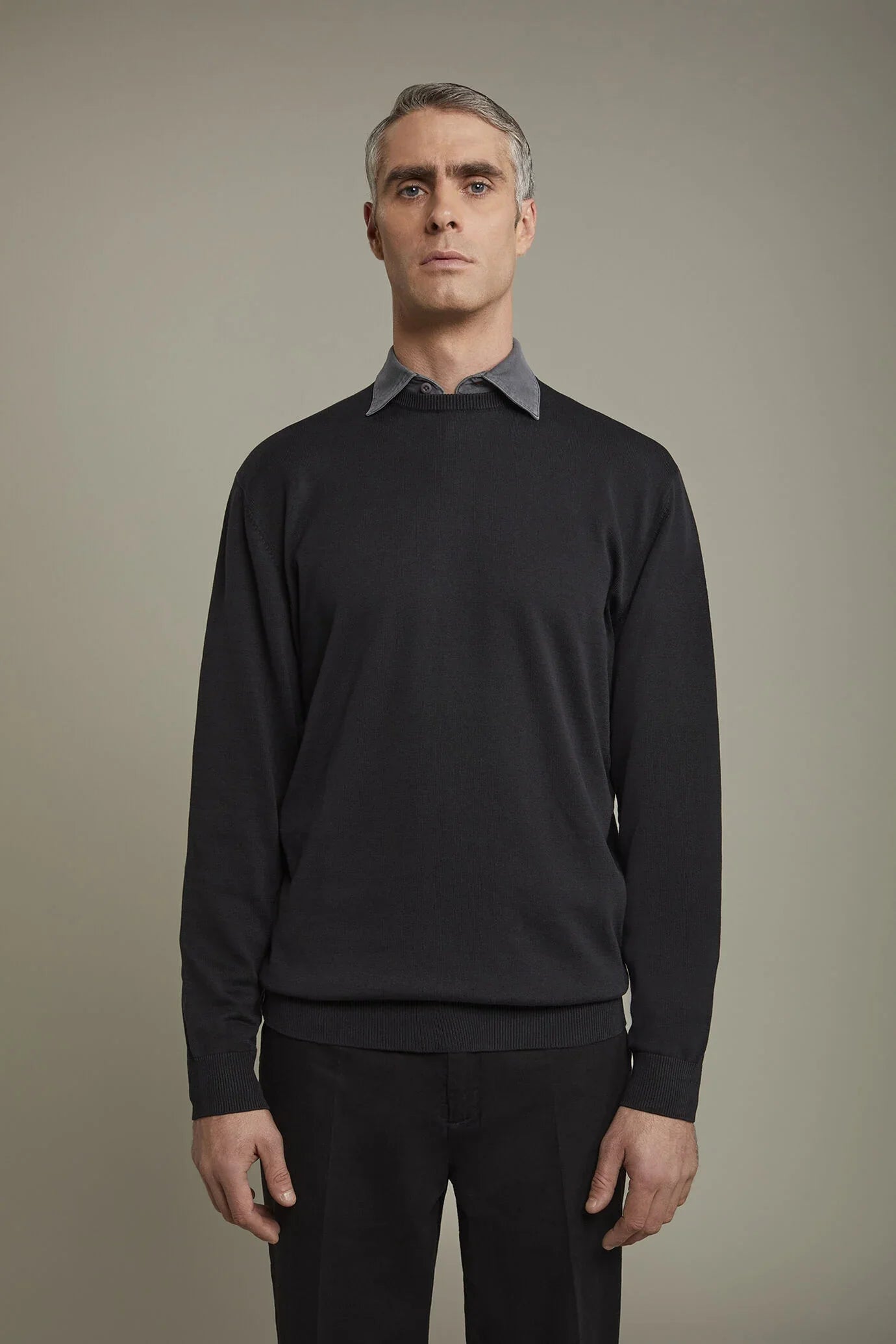 Men's Round neck sweater 100% cotton regular fit