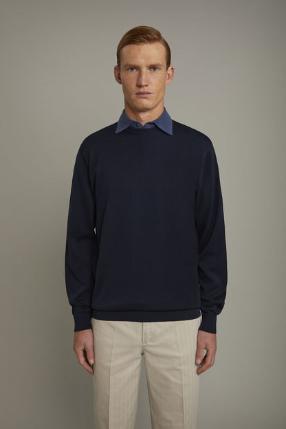 Men's Round neck sweater 100% cotton regular fit