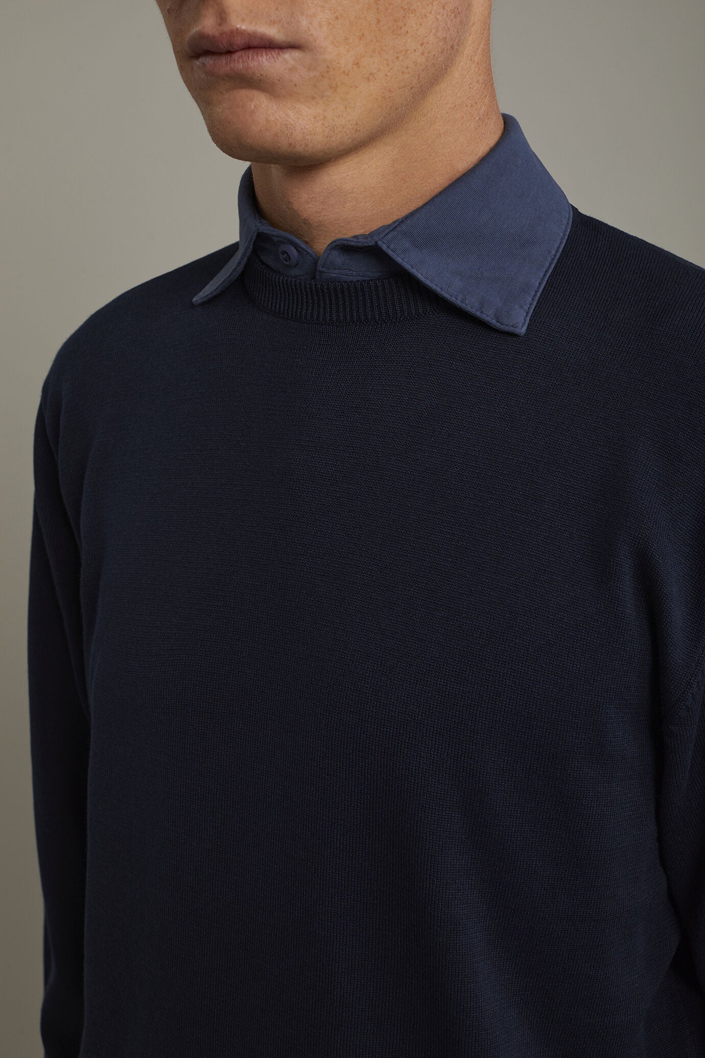 Men's Round neck sweater 100% cotton regular fit