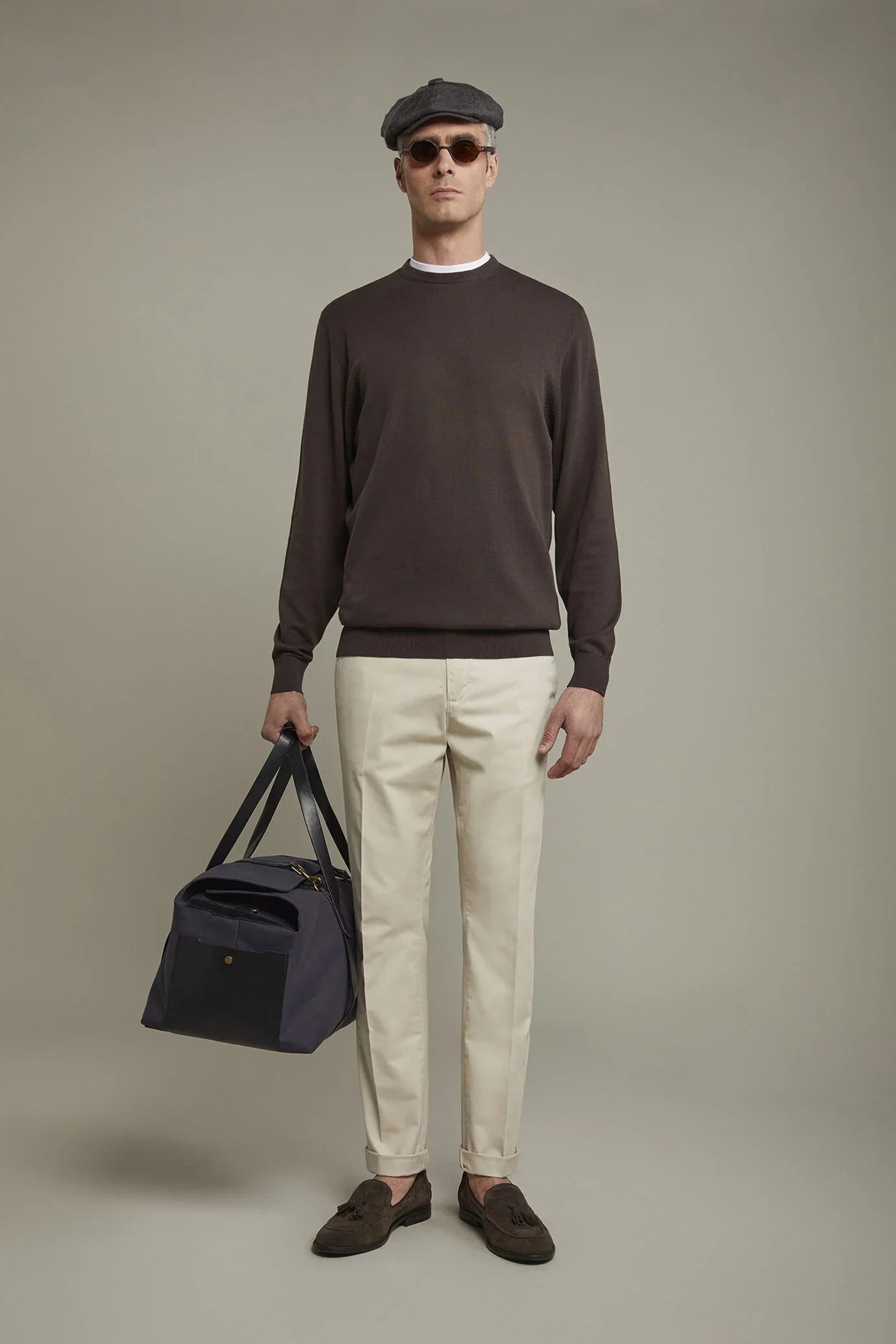 Men's Round neck sweater 100% cotton regular fit