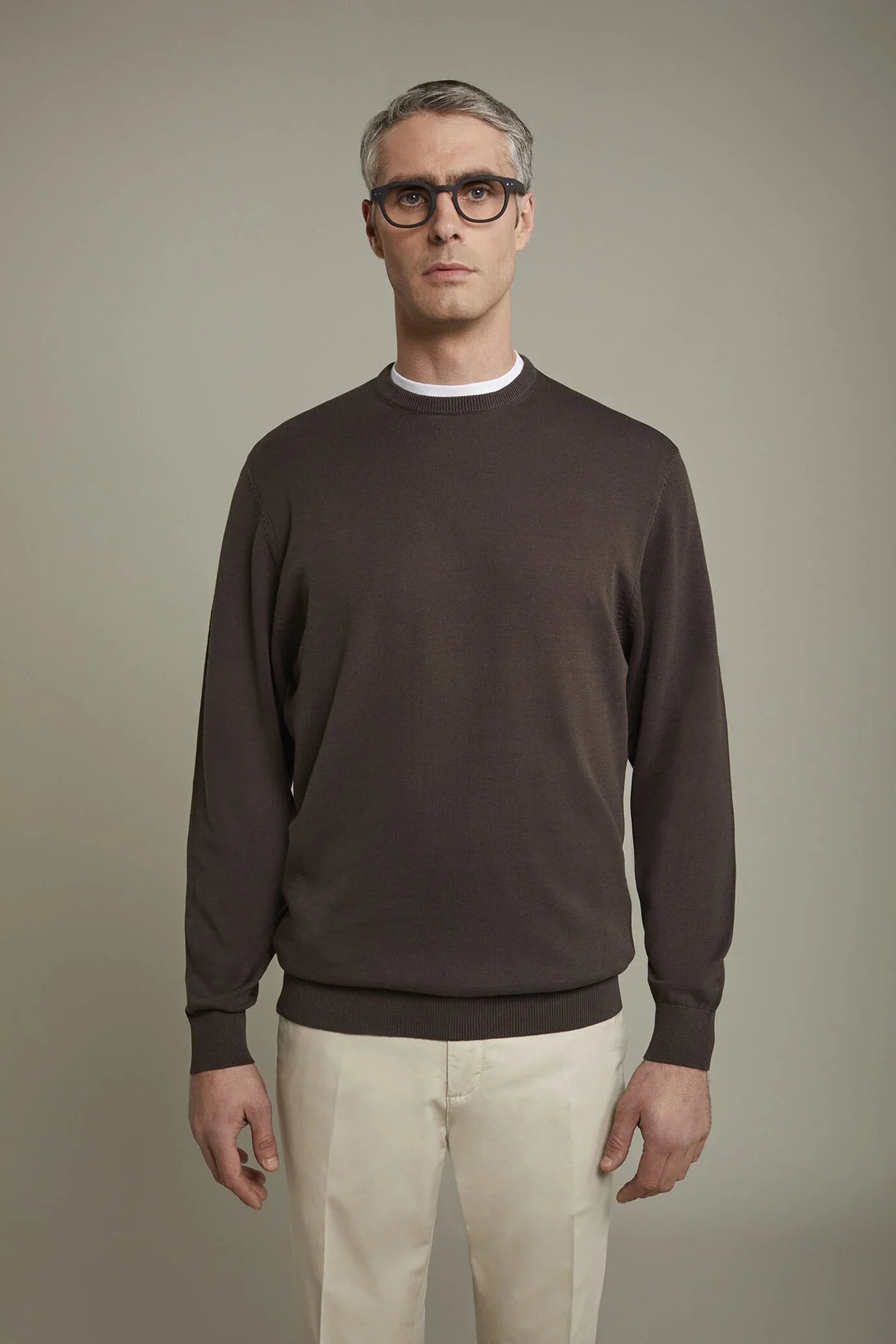 Men's Round neck sweater 100% cotton regular fit