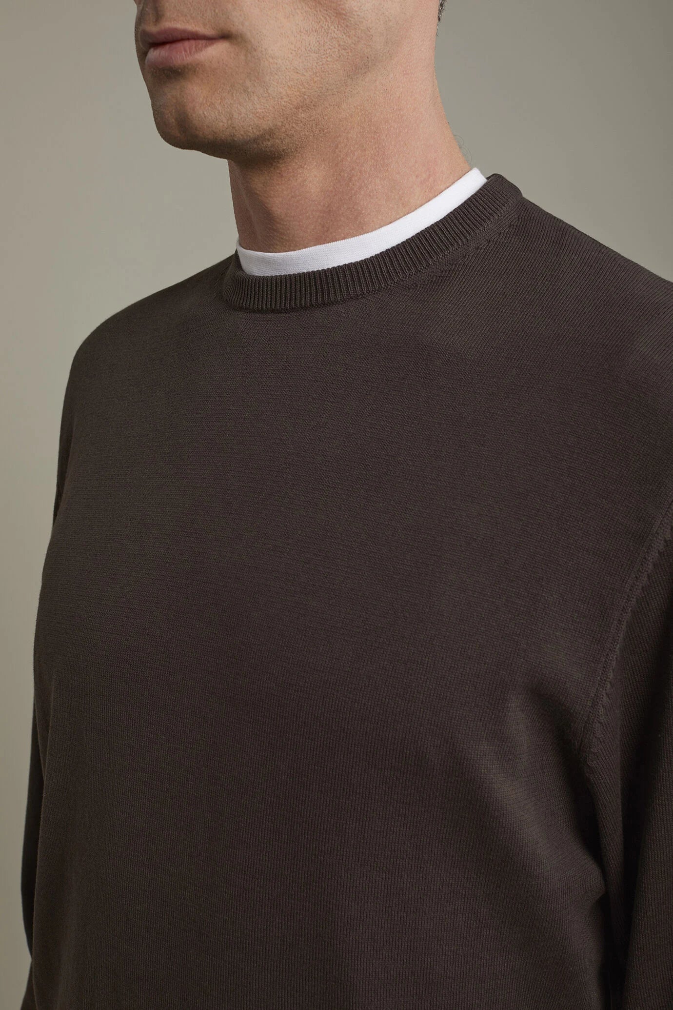 Men's Round neck sweater 100% cotton regular fit