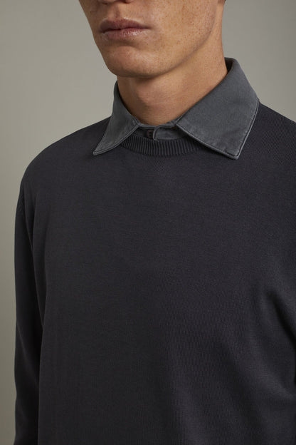 Men's Round neck sweater 100% cotton regular fit