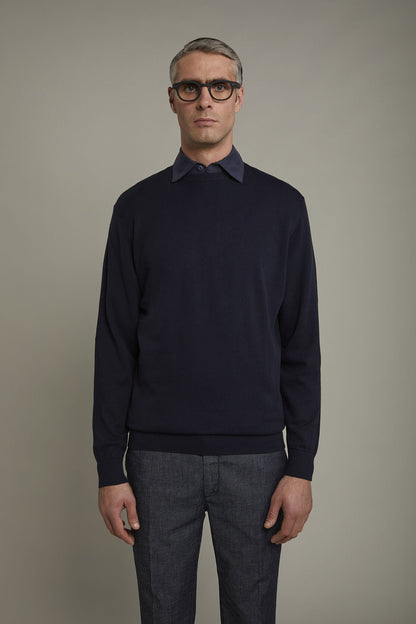 Men's Round neck sweater 100% cotton regular fit