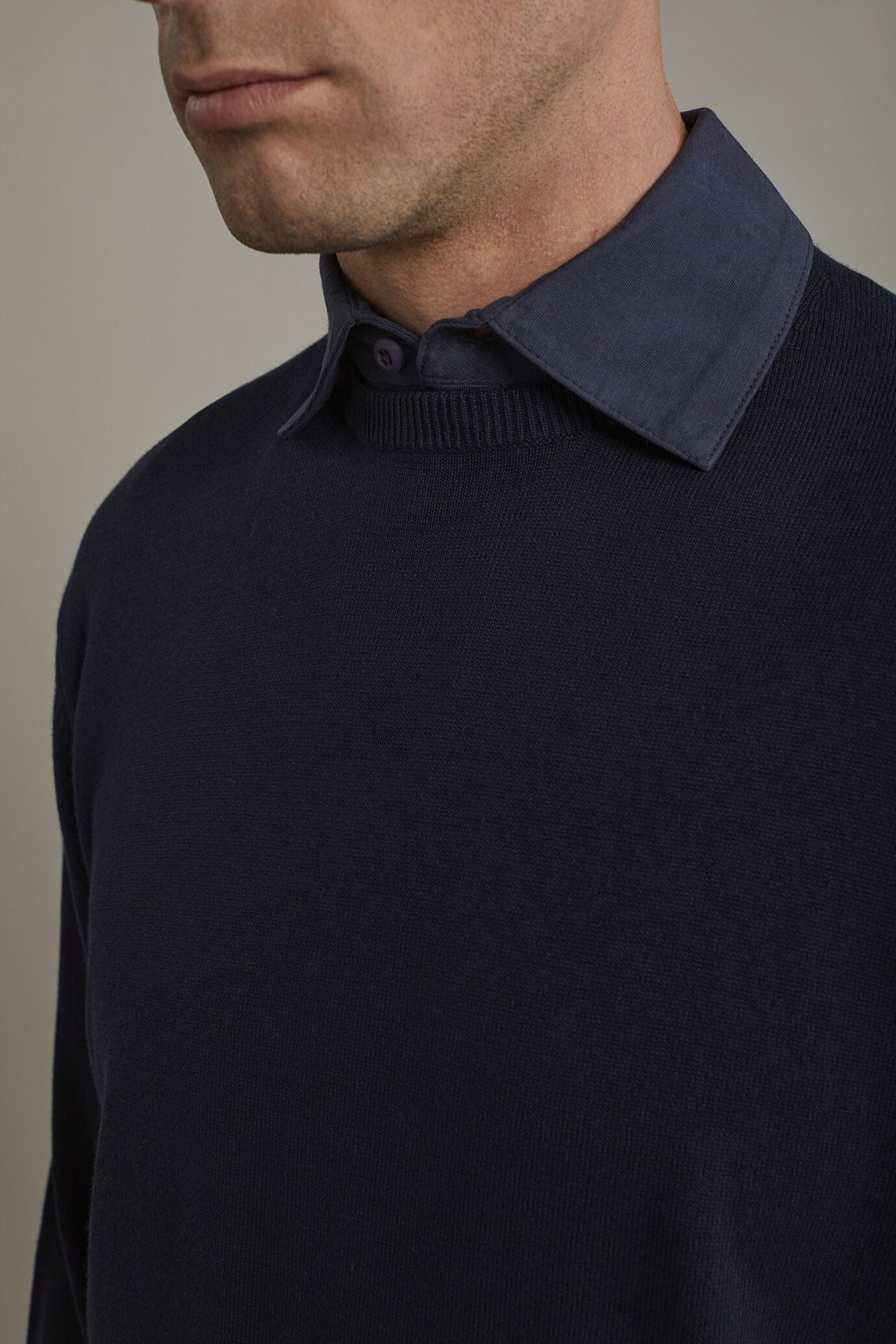 Men's Round neck sweater 100% cotton regular fit