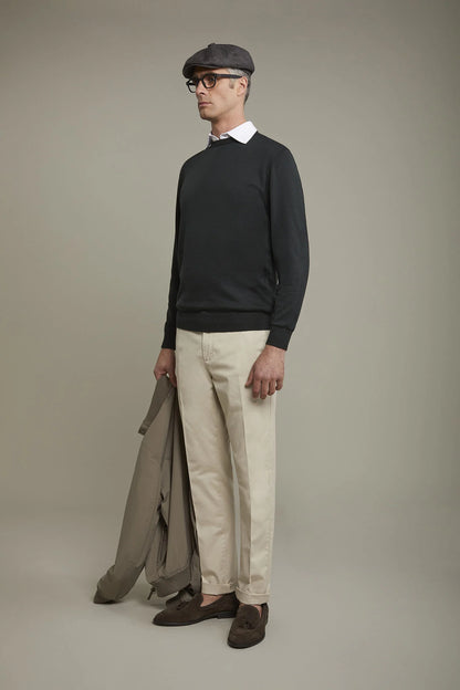 Men's Round neck sweater 100% cotton regular fit