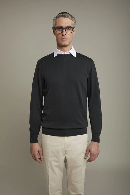 Men's Round neck sweater 100% cotton regular fit