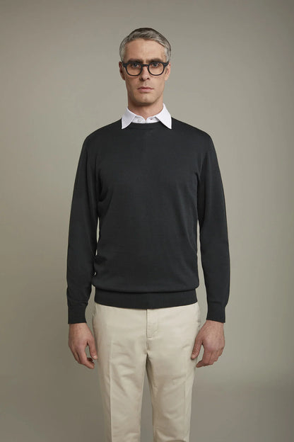 Men's Round neck sweater 100% cotton regular fit