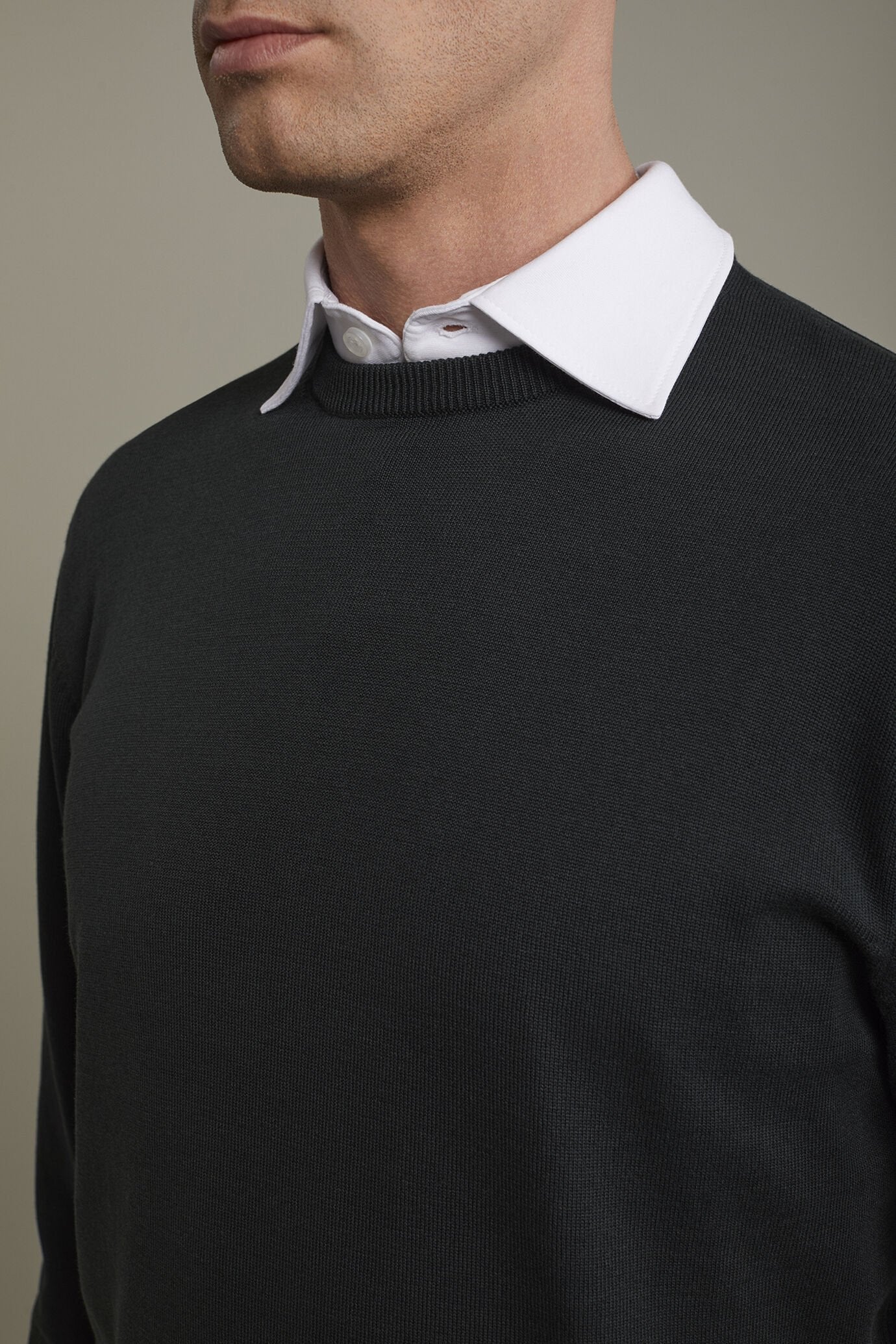 Men's Round neck sweater 100% cotton regular fit