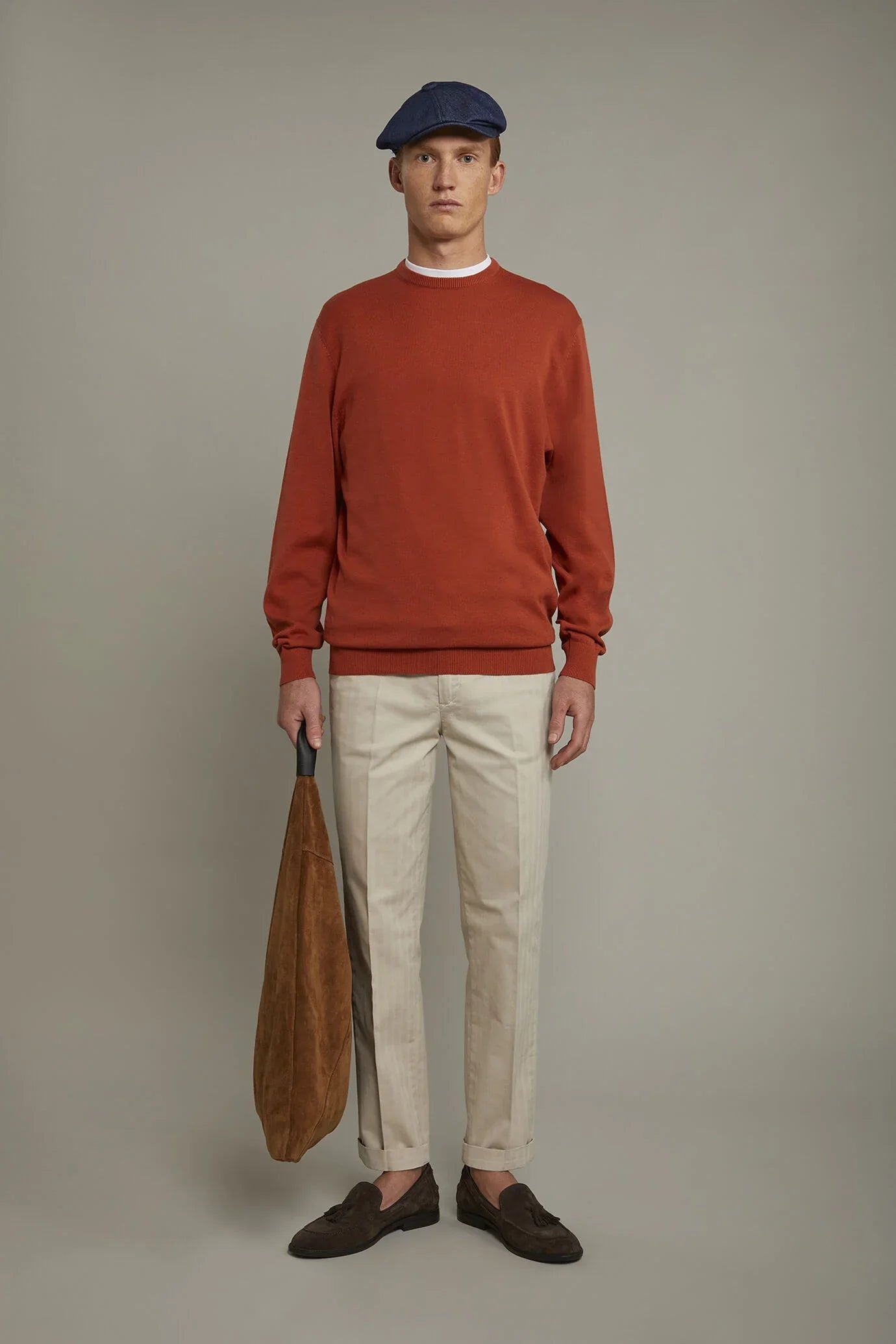 Men's Round neck sweater 100% cotton regular fit