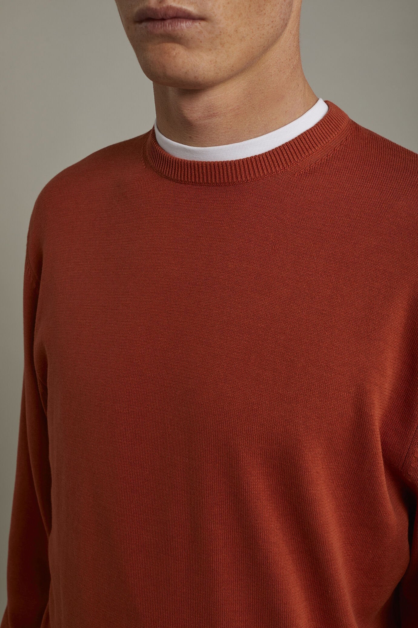 Men's Round neck sweater 100% cotton regular fit