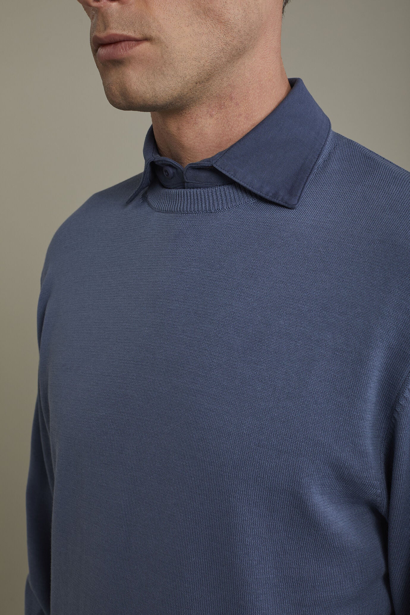 Men's Round neck sweater 100% cotton regular fit