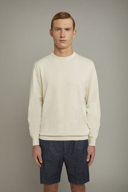 Men's Round neck sweater 100% cotton regular fit