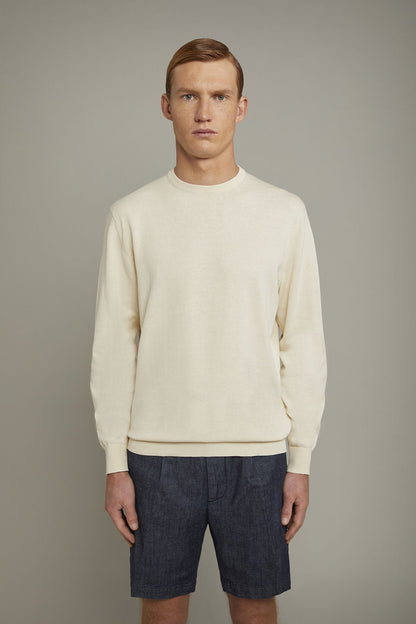 Men's Round neck sweater 100% cotton regular fit