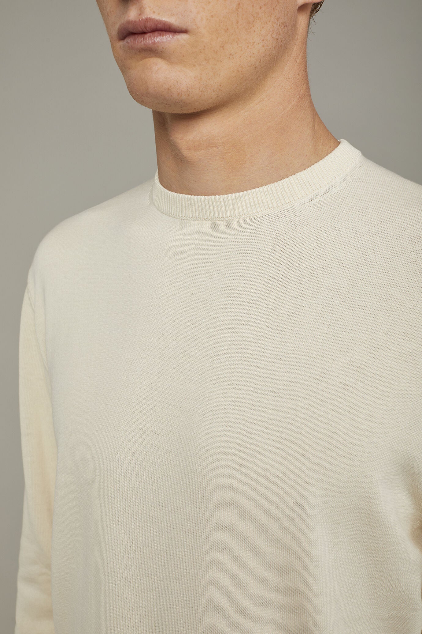 Men's Round neck sweater 100% cotton regular fit