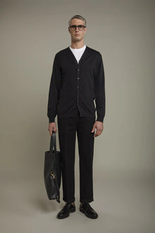 Men's sweater V collar 100% cotton regular fit