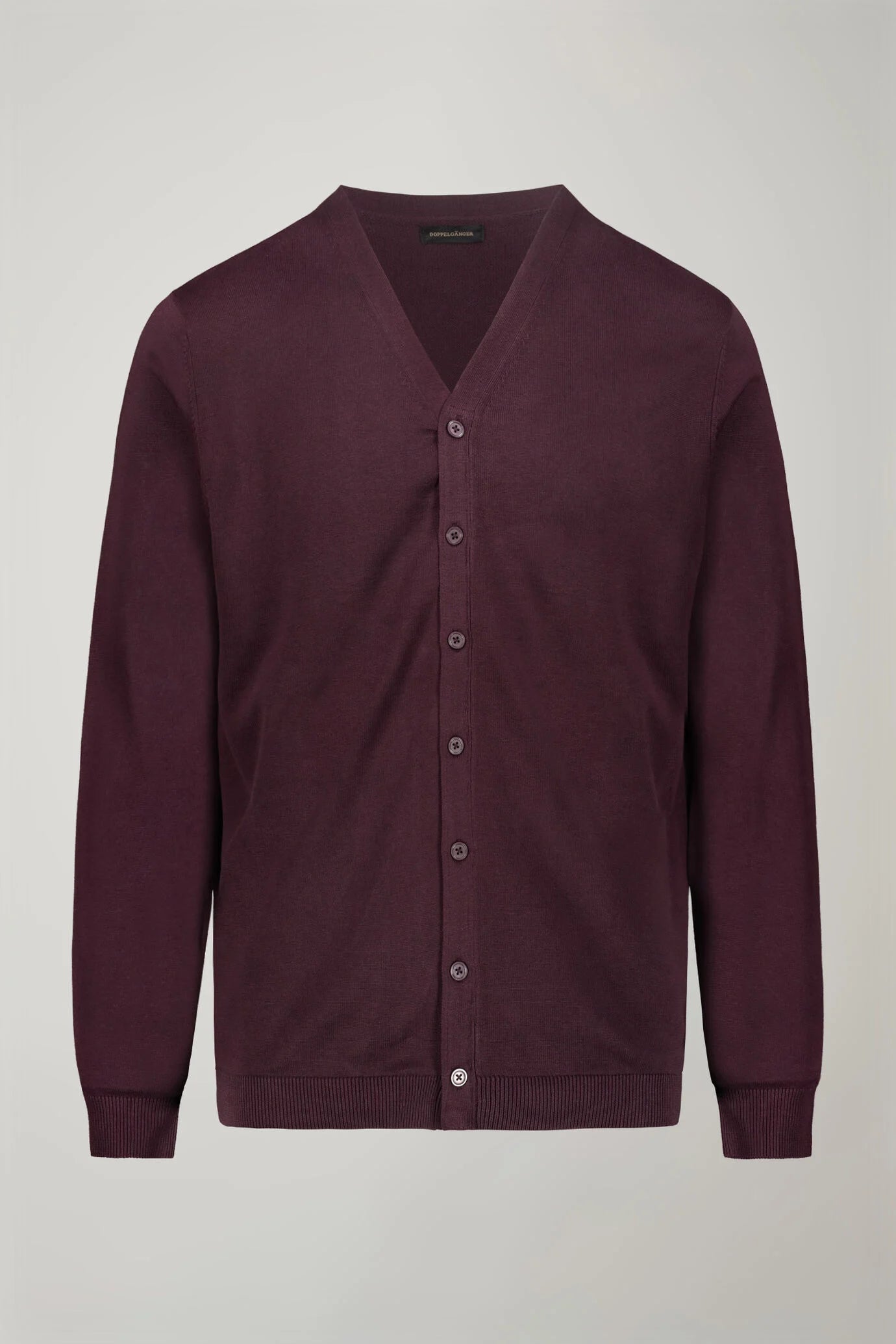 Men's sweater V collar 100% cotton regular fit