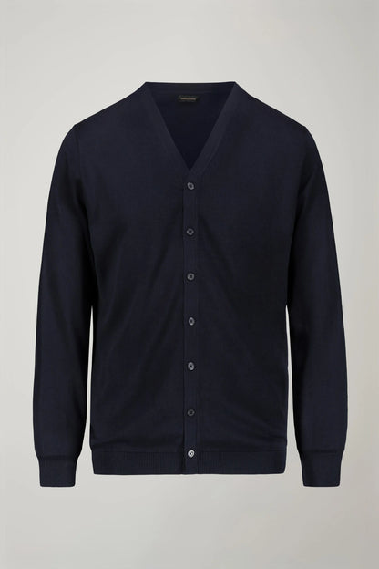 Men's sweater V collar 100% cotton regular fit