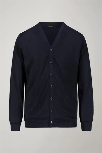 Men's sweater V collar 100% cotton regular fit