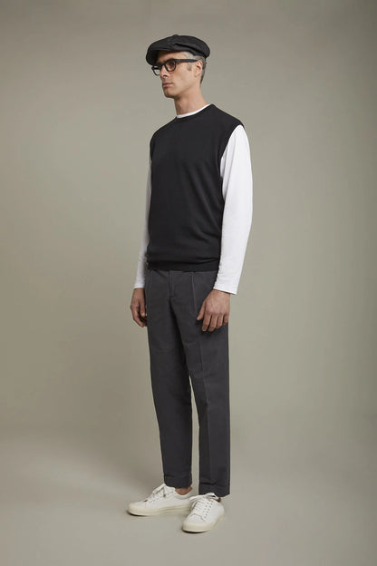 Men's roud neck sweater 100% cotton regular fit