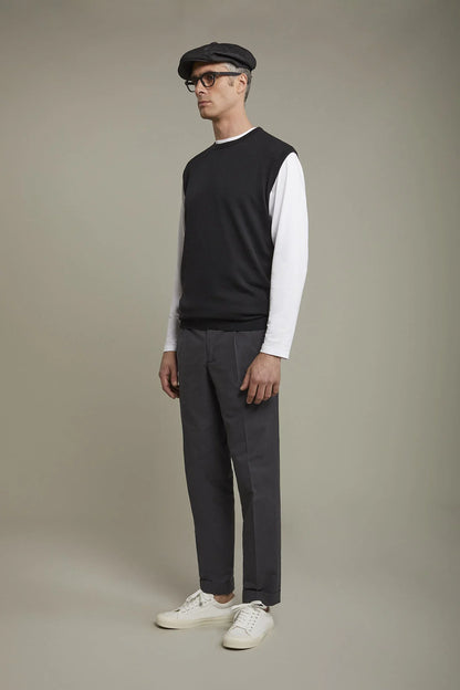 Men's roud neck sweater 100% cotton regular fit