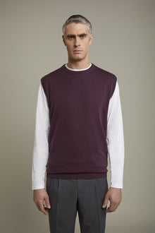 Men's roud neck sweater 100% cotton regular fit