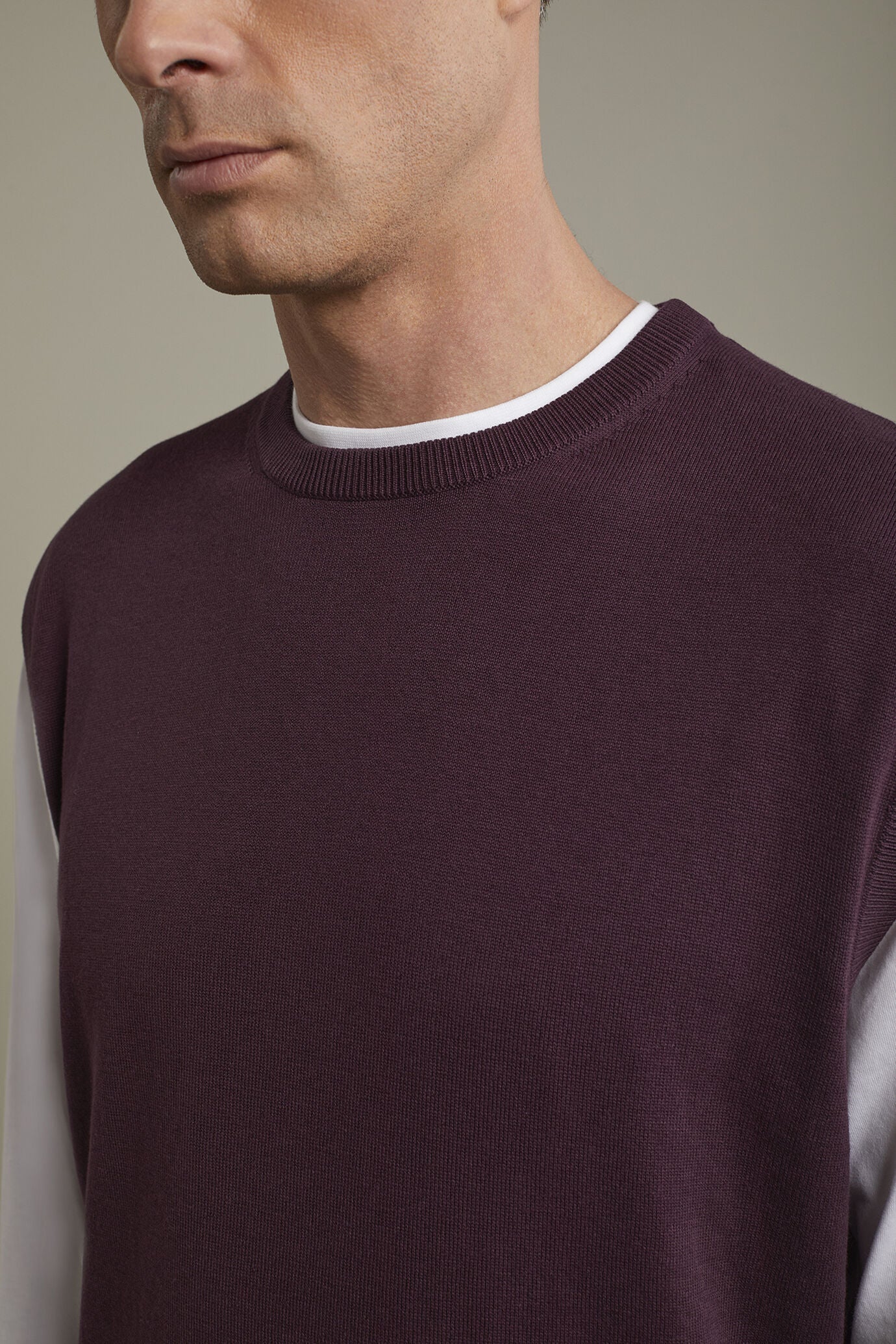 Men's roud neck sweater 100% cotton regular fit