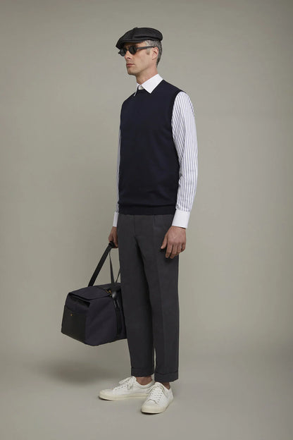 Men's roud neck sweater 100% cotton regular fit