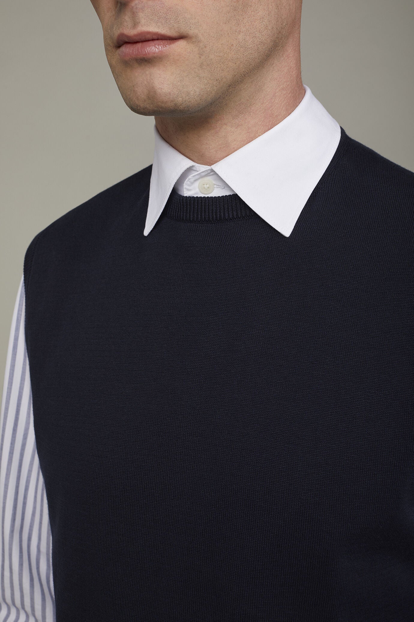 Men's roud neck sweater 100% cotton regular fit