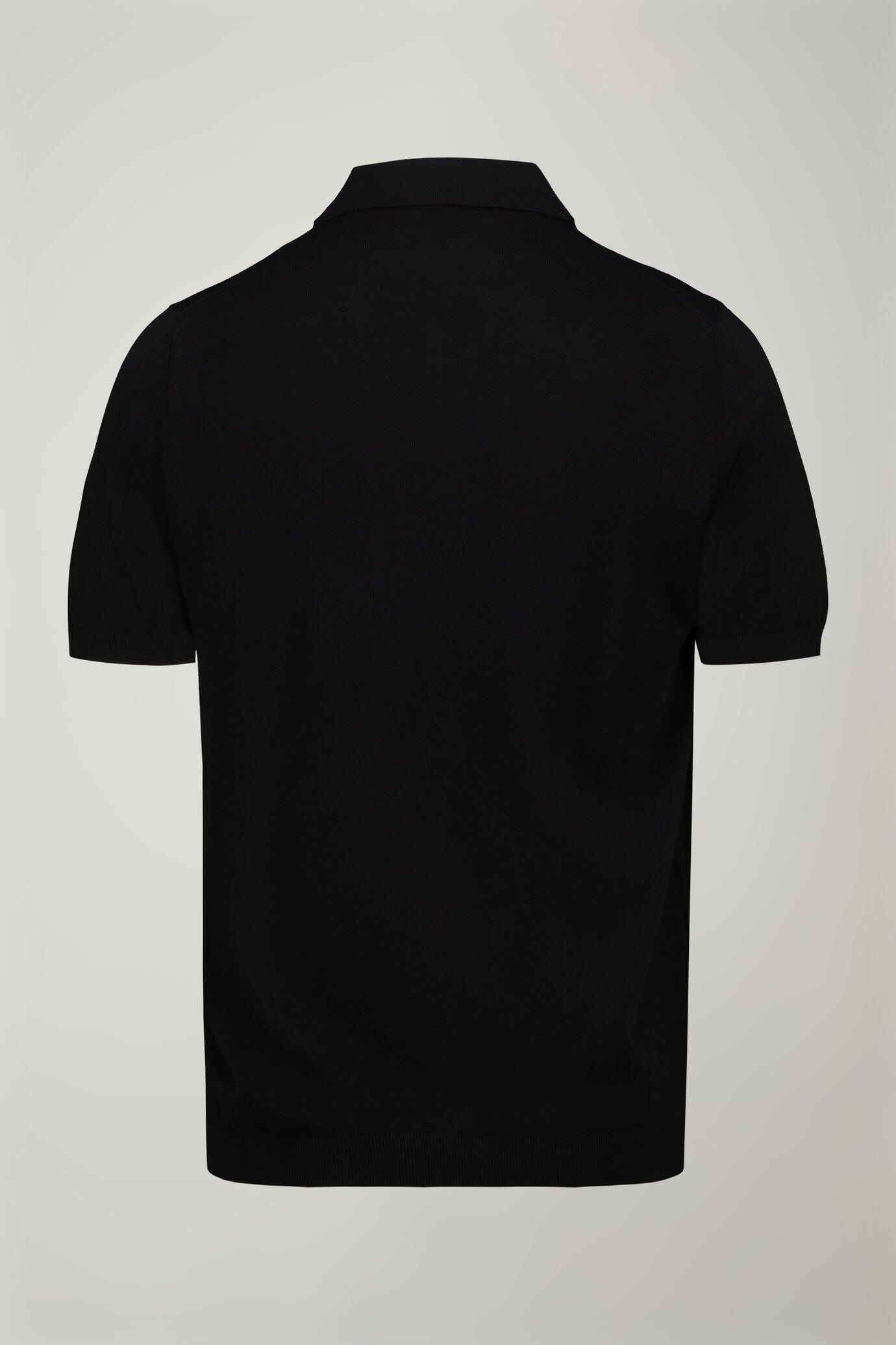 Men's knitted polo 100% cotton short-sleeved regular fit