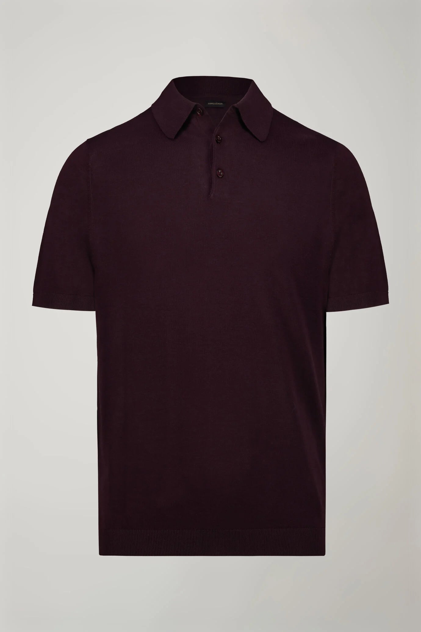 Men's knitted polo 100% cotton short-sleeved regular fit