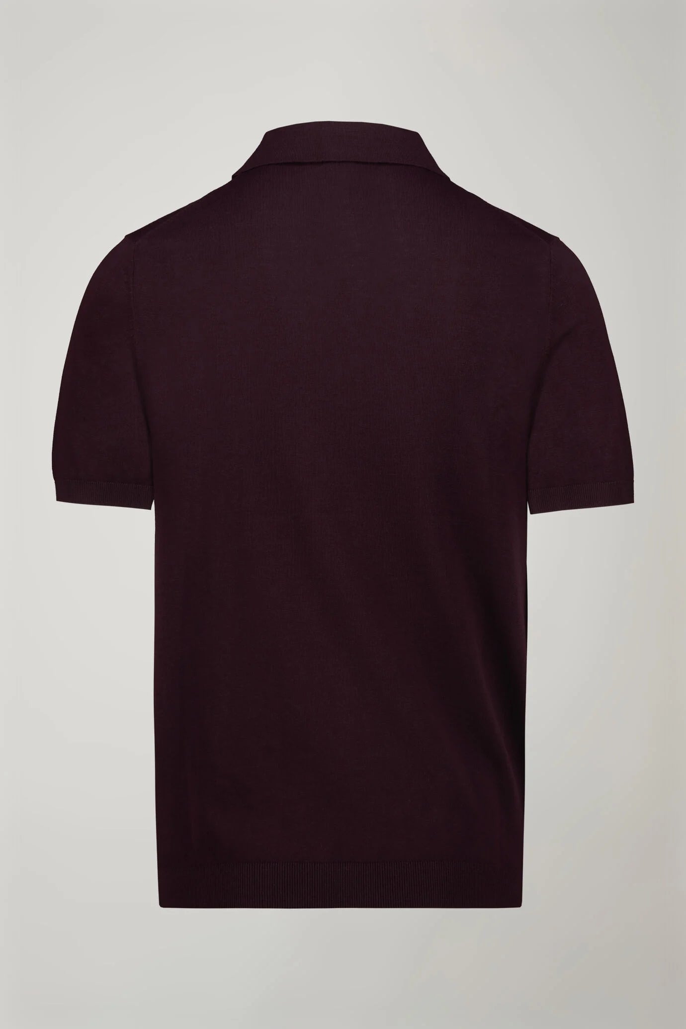 Men's knitted polo 100% cotton short-sleeved regular fit