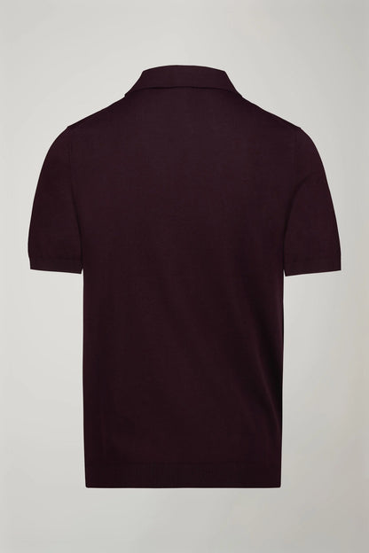 Men's knitted polo 100% cotton short-sleeved regular fit